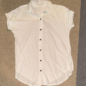 Caslon White cotton Button Down Shirt
